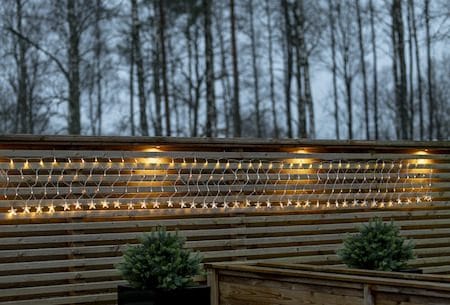 Starnet Lysnett 480 cm - Transparent - Belysning - Dekorasjonsbelysning - Dekorativ utendørsbelysning - Lyslenke utendørs