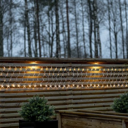 Starnet Lysnett 480 cm - Transparent - Belysning - Dekorasjonsbelysning - Dekorativ utendørsbelysning - Lyslenke utendørs