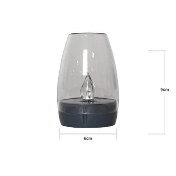 Tropea solcelledekorasjon 6 cm - transparent og grafitt - Belysning - Dekorasjonsbelysning - Dekorativ utendørsbelysning - LED-belysning utendørs