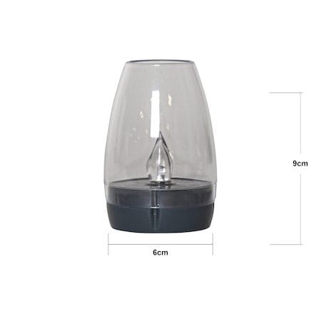Tropea solcelledekorasjon 6 cm - transparent og grafitt - Belysning - Dekorasjonsbelysning - Dekorativ utendørsbelysning - LED-belysning utendørs