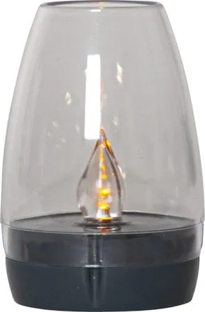 Tropea solcelledekorasjon 6 cm - transparent og grafitt - Belysning - Dekorasjonsbelysning - Dekorativ utendørsbelysning - LED-belysning utendørs