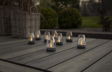 Tropea solcelledekorasjon 6 cm - transparent og grafitt - Belysning - Dekorasjonsbelysning - Dekorativ utendørsbelysning - LED-belysning utendørs