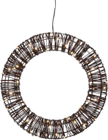 Vicke Wreath utendørs dekorasjonsbelysning 40 cm - brun - Belysning - Dekorasjonsbelysning - Dekorativ utendørsbelysning - Lyslenke utendørs