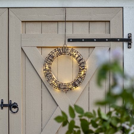 Vicke Wreath utendørs dekorasjonsbelysning 40 cm - brun - Belysning - Dekorasjonsbelysning - Dekorativ utendørsbelysning - Lyslenke utendørs