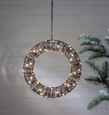 Vicke Wreath utendørs dekorasjonsbelysning 40 cm - brun - Belysning - Dekorasjonsbelysning - Dekorativ utendørsbelysning - Lyslenke utendørs