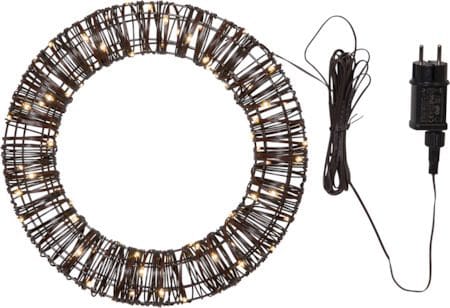 Vicke Wreath utendørs dekorasjonsbelysning 40 cm - brun - Belysning - Dekorasjonsbelysning - Dekorativ utendørsbelysning - Lyslenke utendørs