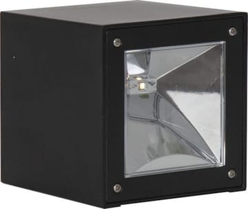 Wally Cube solcellevegglykt 10 cm - svart - Belysning - Dekorasjonsbelysning - Dekorativ utendørsbelysning - LED-belysning utendørs