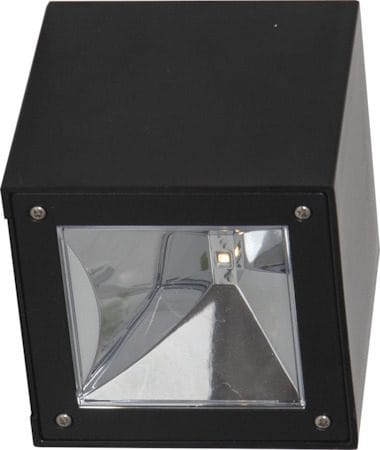 Wally Cube solcellevegglykt 10 cm - svart - Belysning - Dekorasjonsbelysning - Dekorativ utendørsbelysning - LED-belysning utendørs