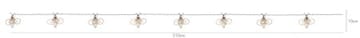 Wings solcellelysslynge 210 cm - bronse - Belysning - Dekorasjonsbelysning - Dekorativ utendørsbelysning - LED-belysning utendørs