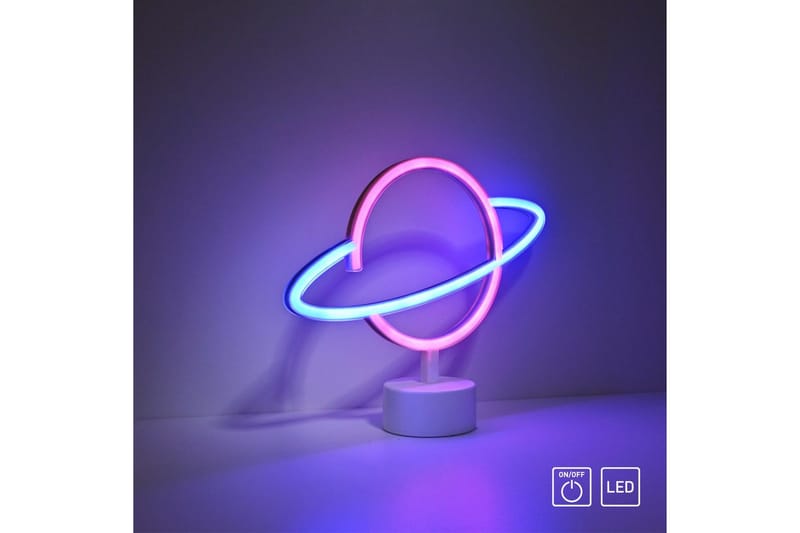 Neon-Saturnus Just Light Dekorativ Lampe - Belysning - Dekorasjonsbelysning - Dekorativ innendørsbelysning