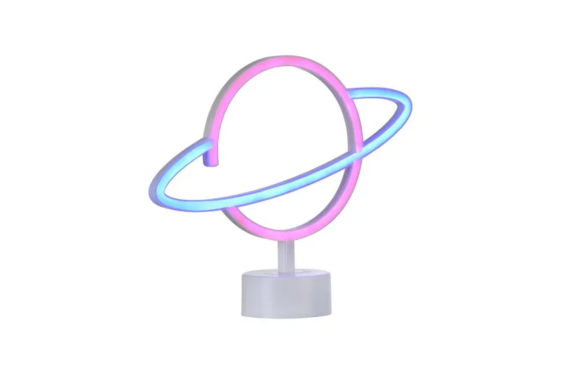 Neon-Saturnus Just Light Dekorativ Lampe - Belysning - Dekorasjonsbelysning - Dekorativ innendørsbelysning