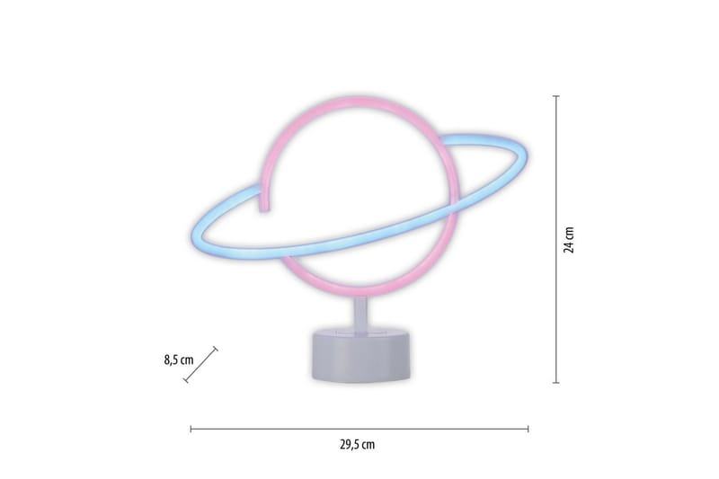 Neon-Saturnus Just Light Dekorativ Lampe - Belysning - Dekorasjonsbelysning - Dekorativ innendørsbelysning
