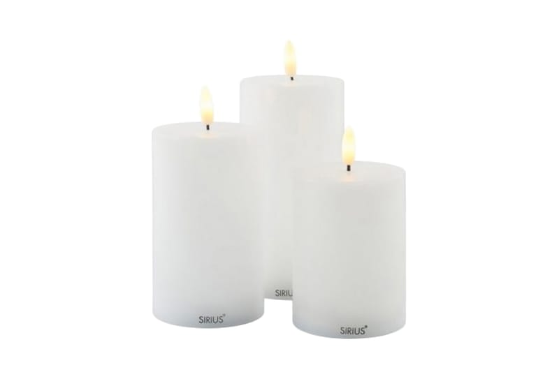 Sille 3stk/sett - Batteridrevne lys - Dekorasjonsbelysning