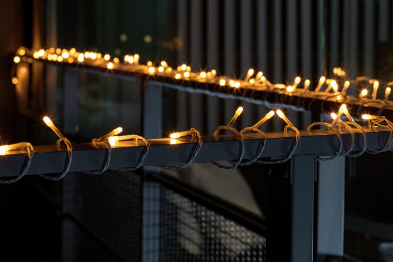 Slynge 120 amber LED Hvit - Lysslynge innendørs - Lysslynge barnerom - Dekorasjonsbelysning