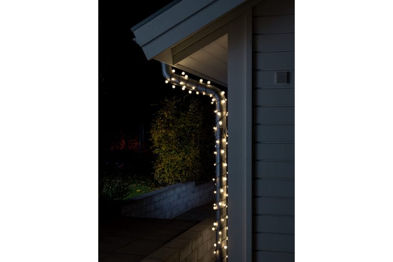 Slynge 80 varmhvite LED Svart - Konstsmide - Lysslynge innendørs - Dekorasjonsbelysning