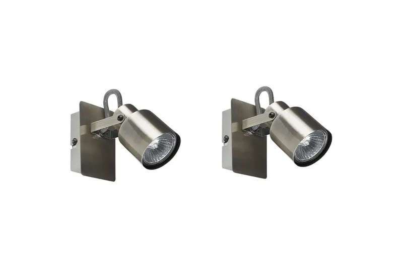 Athenaeum Spotlight 2 stk GU10, Sølv