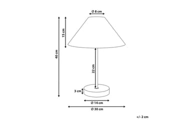 Boieba Bordlampe 40 cm E27 - Flerfarget - Belysning - Innendørsbelysning & Lamper - Bordlampe