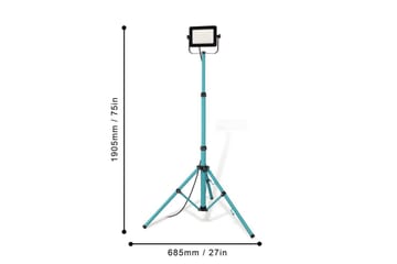 Arbeidsbelysning Eglo LED-Stativstrålkaster 52W - Belysning - Innendørsbelysning & Lamper - Bordlampe - Skrivebordslampe & kontorlampe