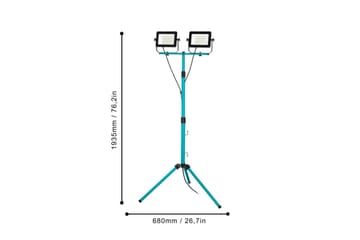 Arbeidsbelysning Eglo LED-Stativstrålkaster med 2 Lamper 52W - Belysning - Innendørsbelysning & Lamper - Bordlampe - Skrivebordslampe & kontorlampe