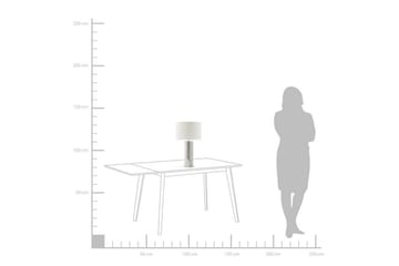 Bordlampe Aiken 30 cm - Hvit - Belysning - Innendørsbelysning & Lamper - Bordlampe