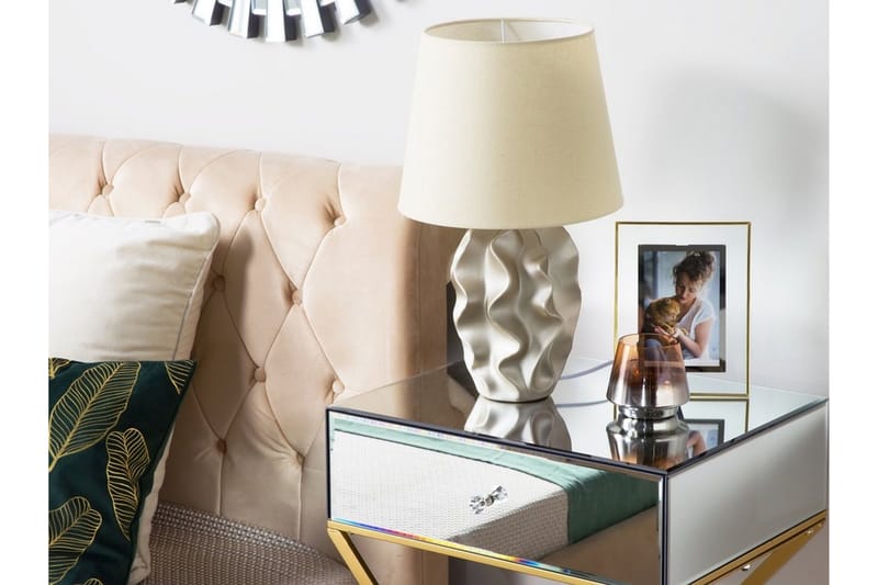 Bordlampe Allika 28 cm, Gull