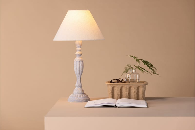 Bordlampe Dube 62 cm - Beige - Bordlampe - Vinduslampe på fot - Lamper gang - Nattbordslampe stående - Vinduslampe