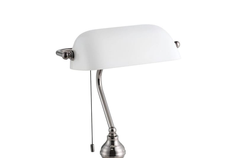 Bordlampe Eglo Banker Nickel Hvit - Hvit - Belysning - Innendørsbelysning & Lamper - Bordlampe - Skrivebordslampe & kontorlampe