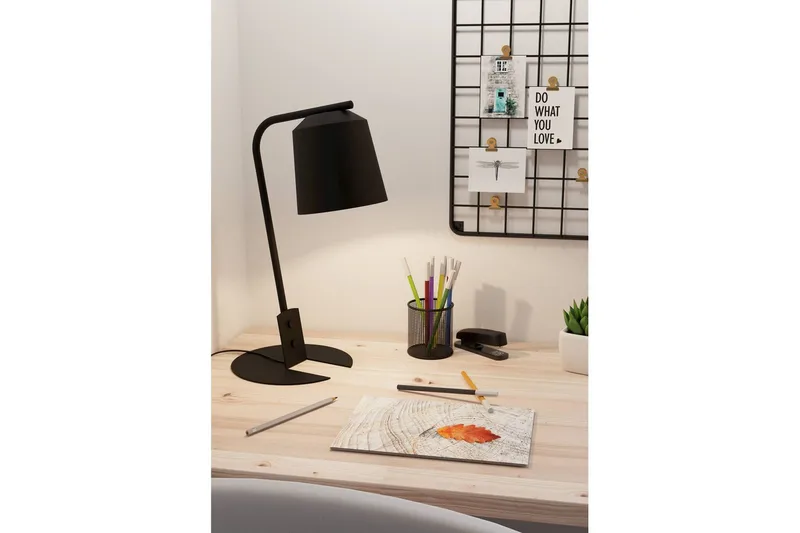 Bordlampe Eglo Oneda - Svart/Hvit - Belysning - Innendørsbelysning & Lamper - Bordlampe - Skrivebordslampe & kontorlampe
