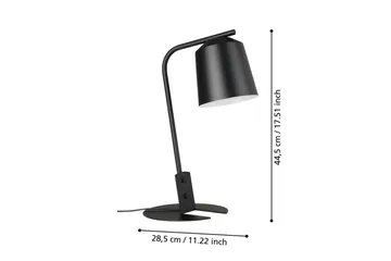 Bordlampe Eglo Oneda - Svart/Hvit - Belysning - Innendørsbelysning & Lamper - Bordlampe - Skrivebordslampe & kontorlampe