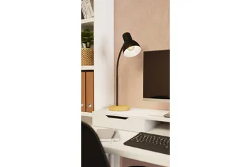 Bordlampe Eglo Veradal Svart, Brun - Svart/Brun - Belysning - Innendørsbelysning & Lamper - Bordlampe - Skrivebordslampe & kontorlampe
