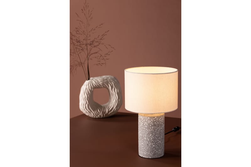 Bordlampe Faiz 35 cm - Grå - Bordlampe - Vinduslampe på fot - Lamper gang - Nattbordslampe stående - Vinduslampe