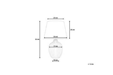 Bordlampe Fergus 33 cm - Hvit - Belysning - Innendørsbelysning & Lamper - Bordlampe