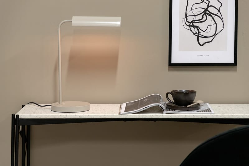 Bordlampe Harmonica - Beige - Bordlampe - Vinduslampe på fot - Lamper gang - Nattbordslampe stående - Vinduslampe
