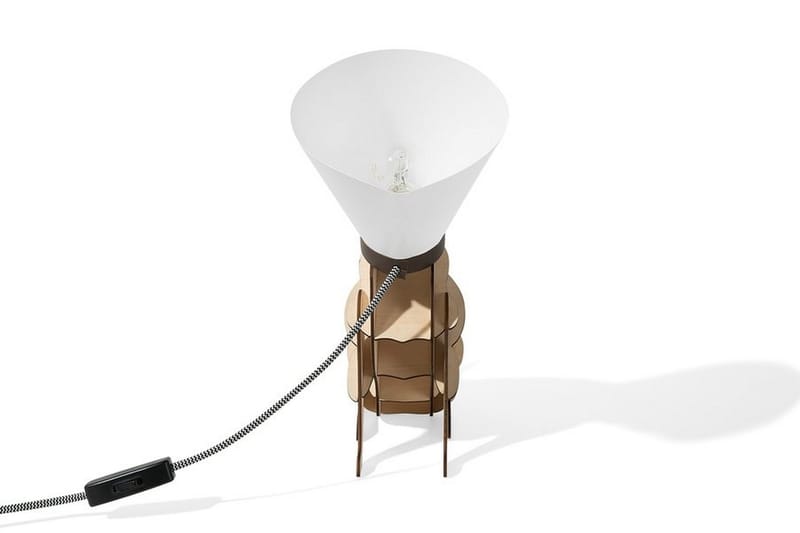 Bordlampe Isna 24 cm - Hvit - Bordlampe - Vinduslampe på fot - Lamper gang - Nattbordslampe stående - Vinduslampe