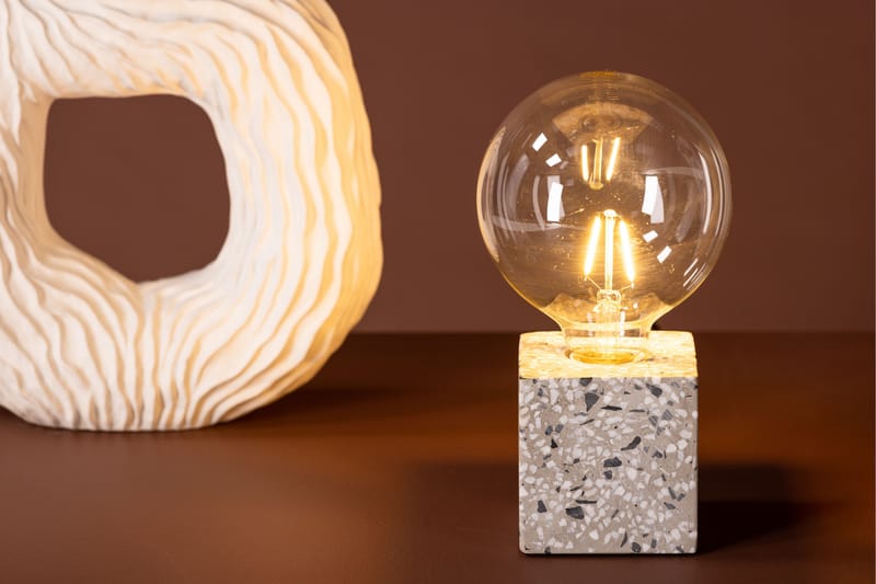 Bordlampe Konika 9 cm - Hvit - Bordlampe - Vinduslampe på fot - Lamper gang - Nattbordslampe stående - Vinduslampe