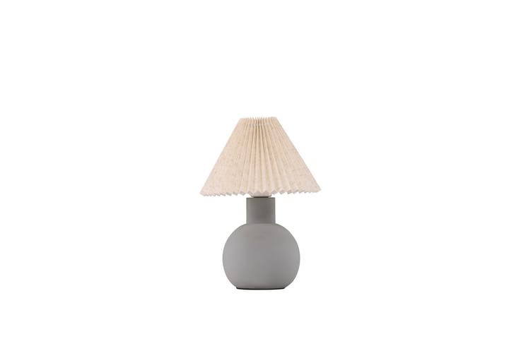 Bordlampe Manno 37 cm - Grå - Vinduslampe - Bordlampe - Vinduslampe på fot - Nattbordslampe stående - Lamper gang