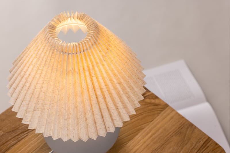 Bordlampe Manno 37 cm - Grå - Bordlampe - Vinduslampe på fot - Lamper gang - Nattbordslampe stående - Vinduslampe