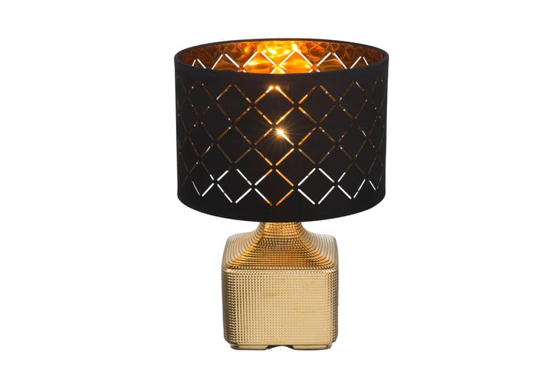 Bordlampe Mirauea Gull / Svart - Globo Lighting - Bordlampe - Vinduslampe på fot - Lamper gang - Nattbordslampe stående - Vinduslampe