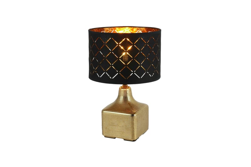Bordlampe Mirauea Gull / Svart - Globo Lighting - Bordlampe - Vinduslampe på fot - Lamper gang - Nattbordslampe stående - Vinduslampe