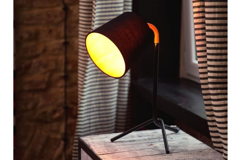 Bordlampe Mooki 28 cm - Svart - Vinduslampe - Bordlampe - Vinduslampe på fot - Nattbordslampe stående - Lamper gang