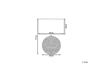 Bordlampe Nasva 35 Cm - Hvit - Belysning - Innendørsbelysning & Lamper - Bordlampe