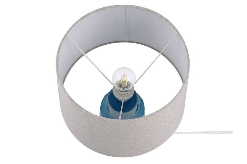Bordlampe Sarning - Blå - Bordlampe - Vinduslampe på fot - Lamper gang - Nattbordslampe stående - Vinduslampe