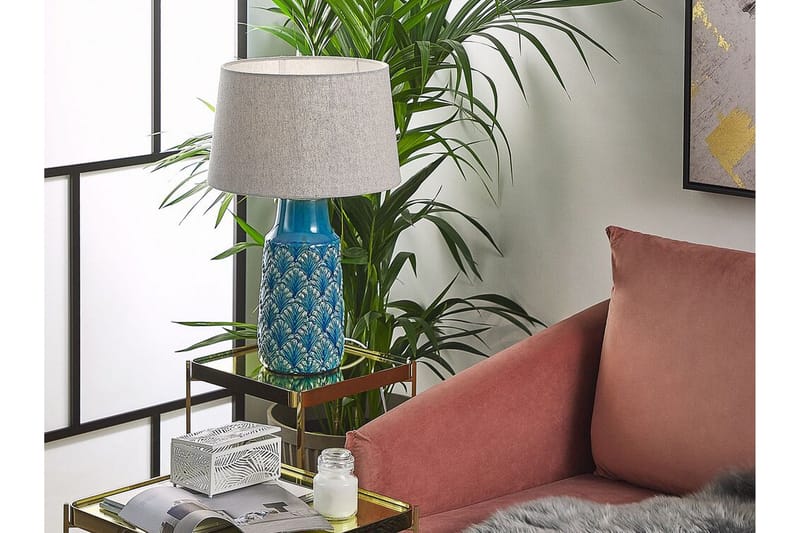 Bordlampe Sarning - Blå - Belysning - Innendørsbelysning & Lamper - Bordlampe