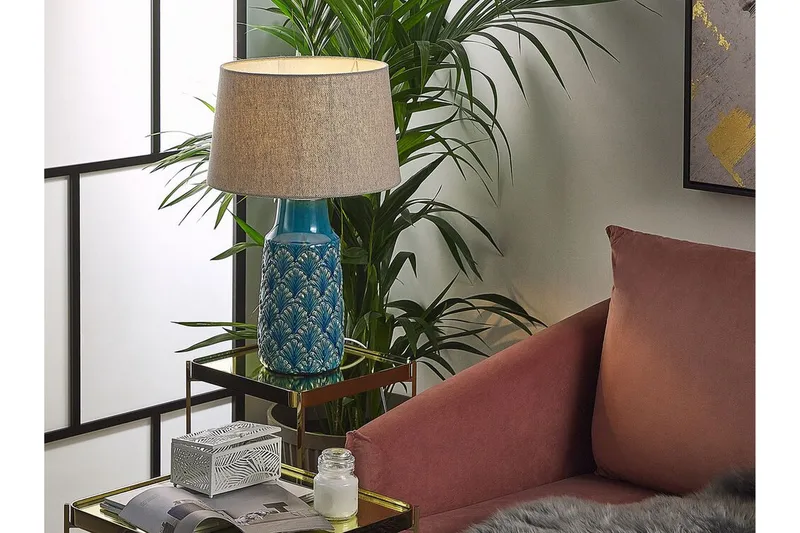 Bordlampe Sarning - Blå - Belysning - Innendørsbelysning & Lamper - Bordlampe
