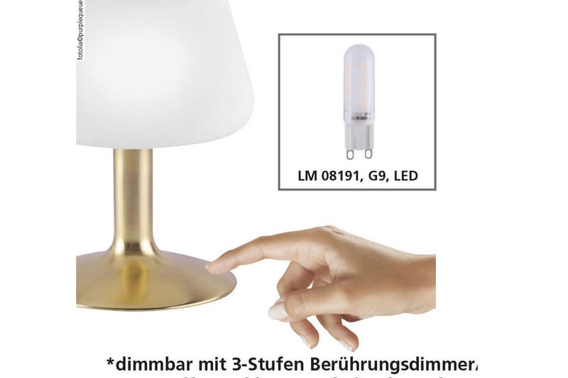 Bordlampe Till - Hvit|Svart - Bordlampe - Vinduslampe på fot - Lamper gang - Nattbordslampe stående - Vinduslampe