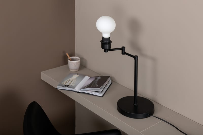 Bordlampe Virron Svart - Bordlampe - Vinduslampe på fot - Lamper gang - Nattbordslampe stående - Vinduslampe