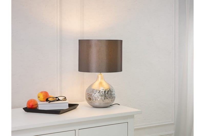 Bordlampe Yakima 28 cm - Grå - Bordlampe - Vinduslampe på fot - Lamper gang - Nattbordslampe stående - Vinduslampe