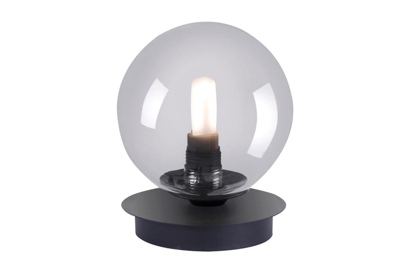 Bordlampe Zinacan 12x12 cm - Svart - Bordlampe - Vinduslampe på fot - Lamper gang - Nattbordslampe stående - Vinduslampe