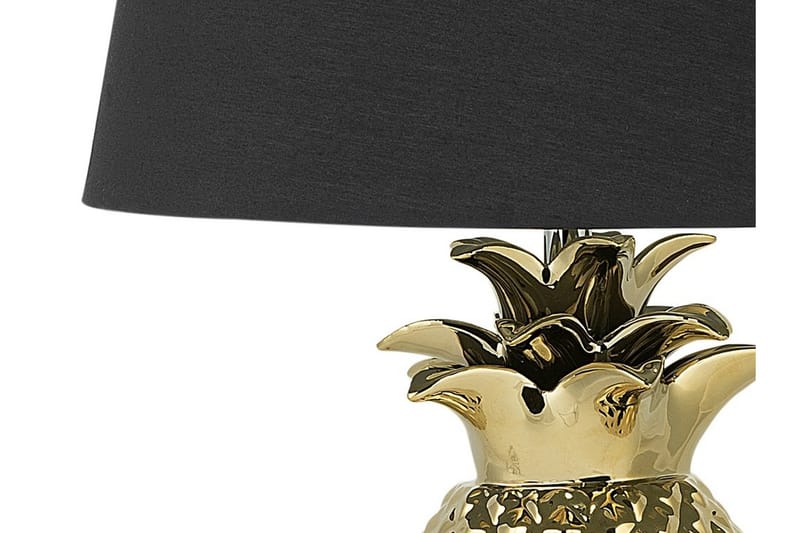 Bordlampe Pineapple 32 cm - Gull - Bordlampe - Vinduslampe på fot - Lamper gang - Nattbordslampe stående - Vinduslampe