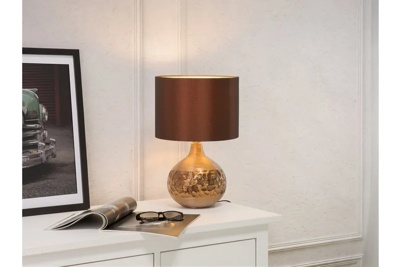 Bordslampa Brun